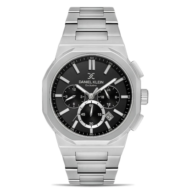 DANIEL KLEIN BLACK DIAL MULTIFUNCTION MENIS